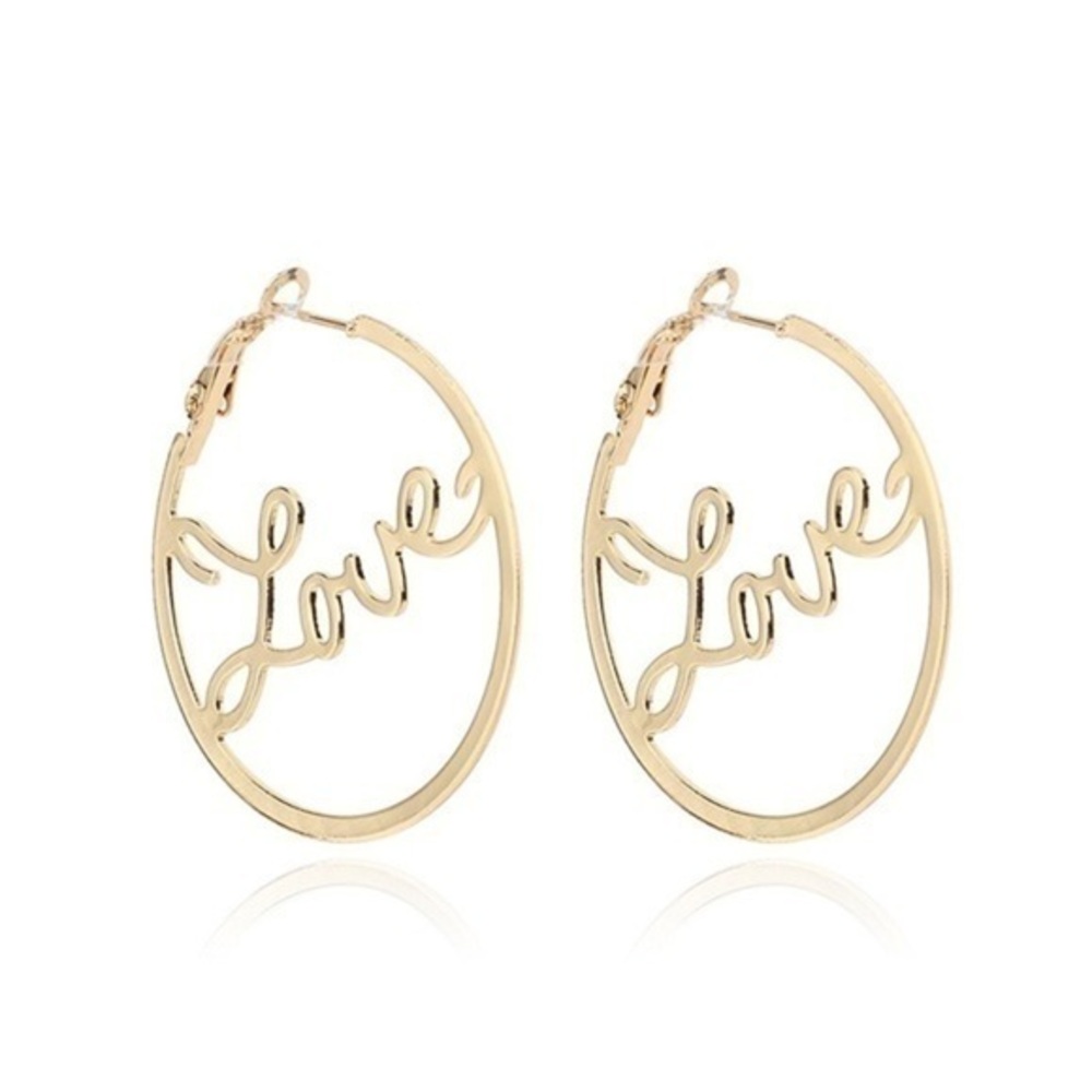 3/$30 💛 Love Hoop Earrings